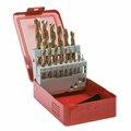 Forney 15-Piece 8 Percent Cobalt Drill Bit Set, 135 Degree Split Point 1/16 in - 1/2 in x 32nds 20069